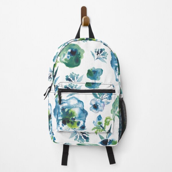 Item preview, inky flowers green designed and sold by Alessandro Remo Mazzoni Remotextiles.