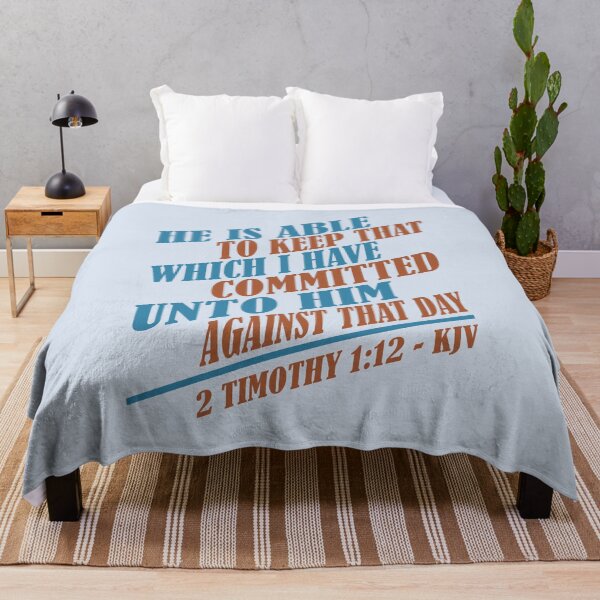 Item preview, Christian Assurance and Faith - He Is Able To Keep That Which I Have Committed Unto Him Against That Day designed and sold by Angela Dow.