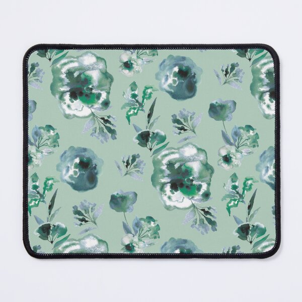 Item preview, Copy of inky flowers green designed and sold by Alessandro Remo Mazzoni Remotextiles.