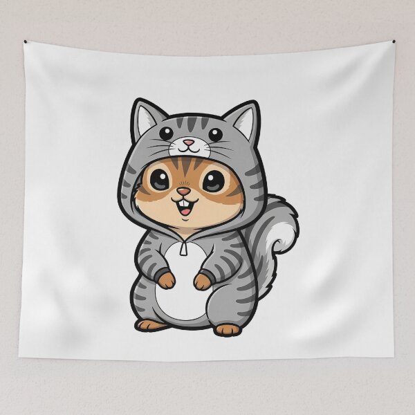 Item preview, Adorable Squirrel Cat Onesie Cartoon designed and sold by k3rstman1.