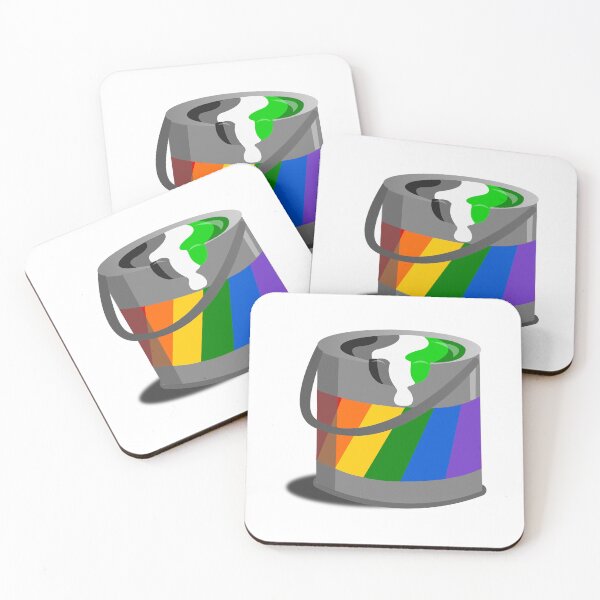 Item preview, Proud Paint Aromantic Flag in a Bucket designed and sold by HarveyHandcraftsandDesigns.