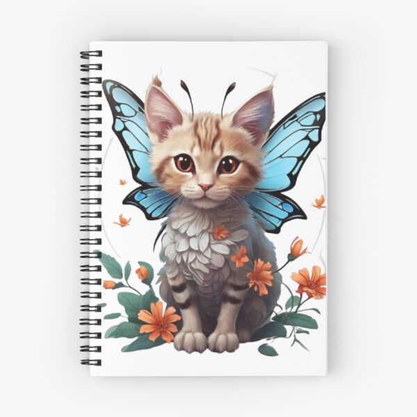 Item preview, Gatita Hada Floral – Gatita con Alas de Mariposa designed and sold by Antik by Schulz.