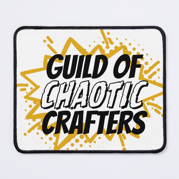 Item preview, Guild of Chaotic Crafters Badge – Craft Humour designed and sold by WOOL//TYPE.