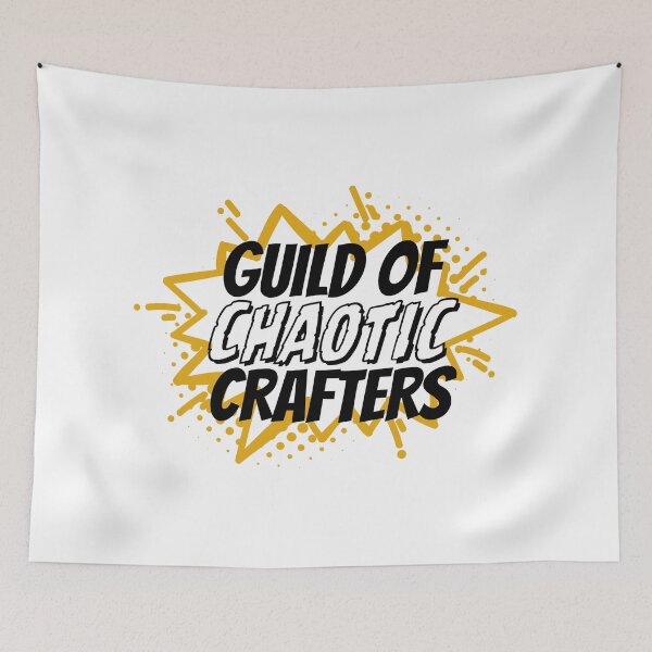 Item preview, Guild of Chaotic Crafters Badge – Craft Humour designed and sold by WOOL//TYPE.