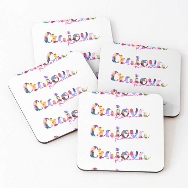 Item preview, Craiova, Romania, Vibrant Abstract City Typography Art designed and sold by Wanderful-roads.