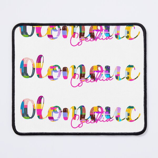 Item preview, Olomouc, Czechia, Vibrant Abstract City Typography Art designed and sold by Wanderful-roads.