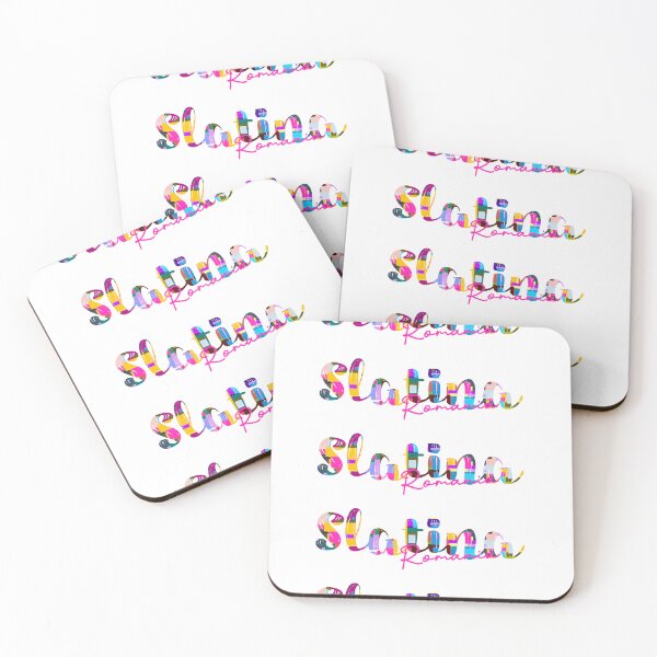 Item preview, Slatina, Romania, Vibrant Abstract City Typography Art designed and sold by Wanderful-roads.