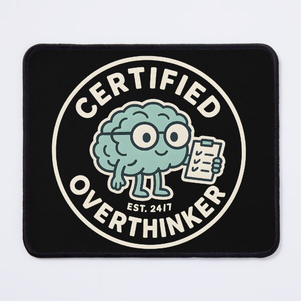 Item preview, Certified Overthinker Funny designed and sold by america-f1rst.