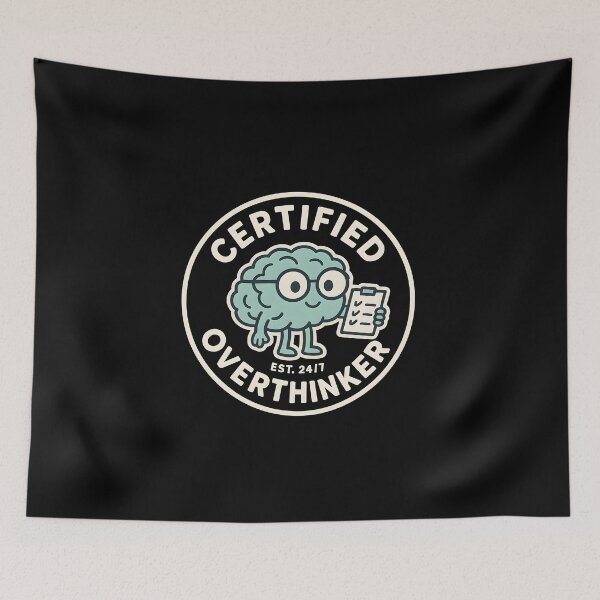 Item preview, Certified Overthinker Funny designed and sold by america-f1rst.