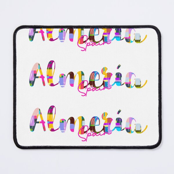 Item preview, Almería, Spain, Vibrant Abstract City Typography Art designed and sold by Wanderful-roads.