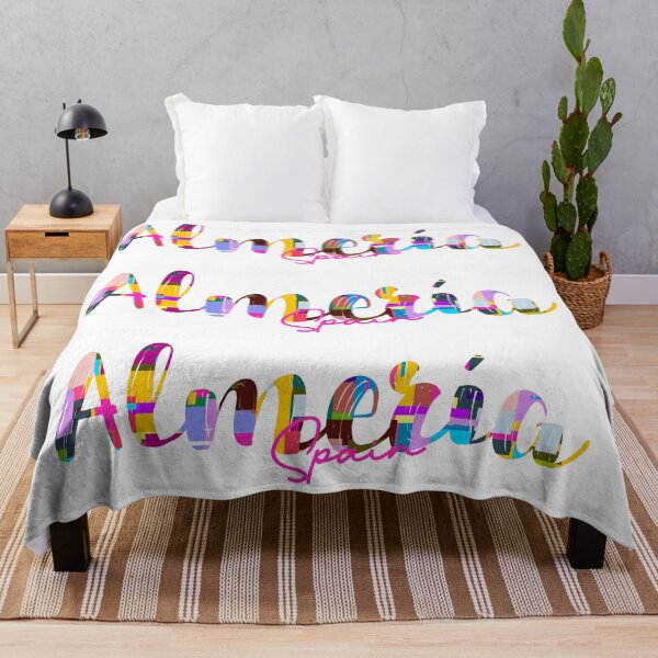 Item preview, Almería, Spain, Vibrant Abstract City Typography Art designed and sold by Wanderful-roads.