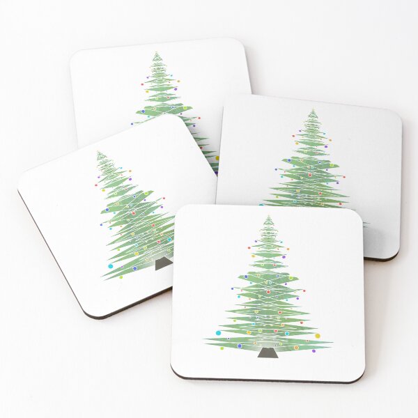 Item preview, Geometric Evergreen - Minimal Christmas Trees Art designed and sold by astermoonleaf.