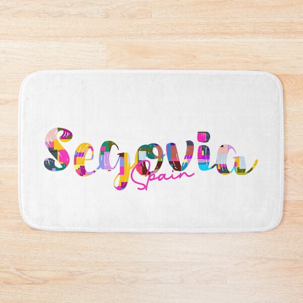 Item preview, Segovia, Spain, Vibrant Abstract City Typography Art designed and sold by Wanderful-roads.