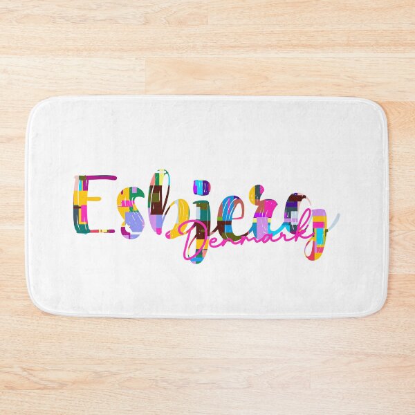 Item preview, Esbjerg, Denmark, Vibrant Abstract City Typography Art designed and sold by Wanderful-roads.