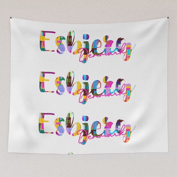 Item preview, Esbjerg, Denmark, Vibrant Abstract City Typography Art designed and sold by Wanderful-roads.