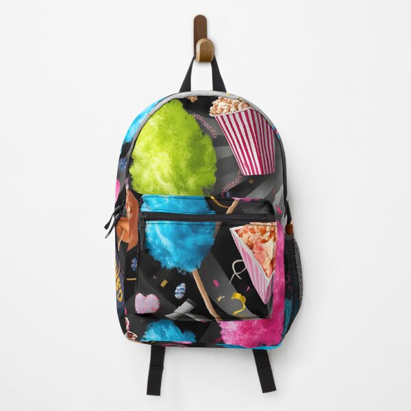 Item preview, Neon Carnival Cotton Candy, Popcorn, and Caramel Apples Pop Pattern designed and sold by MoonlitDoodles1.