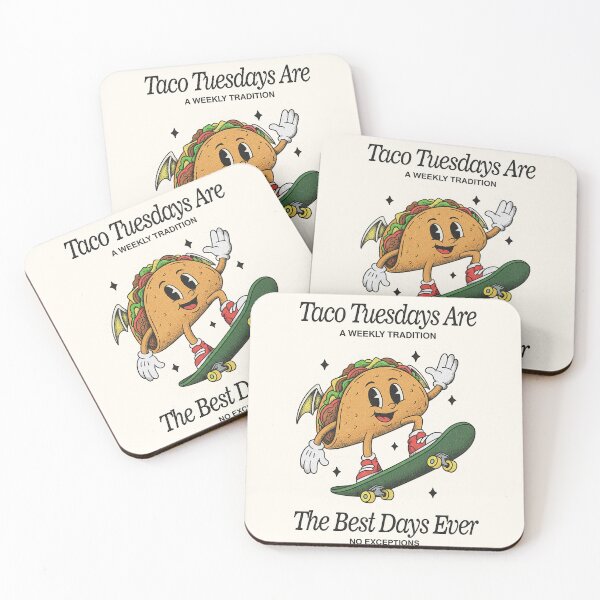 Item preview, Taco Tuesdays Skateboard Mascot - Best Days Ever designed and sold by HoopeStylee.