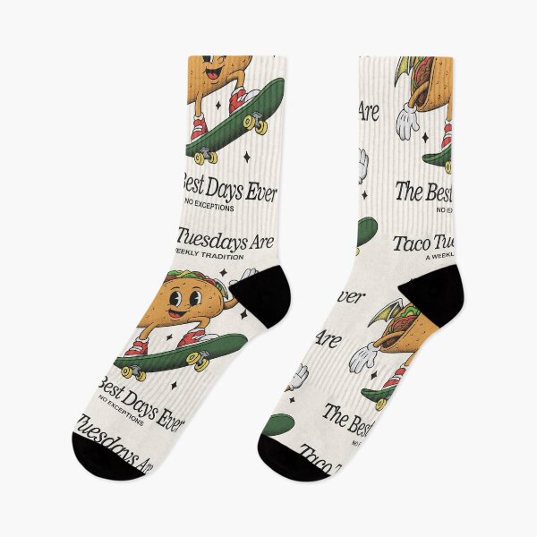 Item preview, Taco Tuesdays Skateboard Mascot - Best Days Ever designed and sold by HoopeStylee.