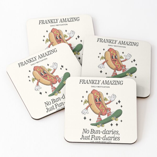 Item preview, Frankly Amazing Hot Dog Skater Pun designed and sold by HoopeStylee.