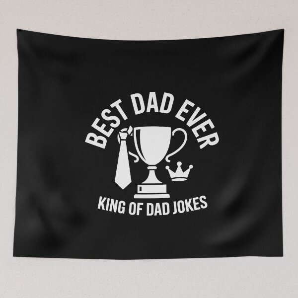 Item preview, Best Dad Ever Trophy - Classic Typography Dad Jokes Tee designed and sold by Reichcorp.