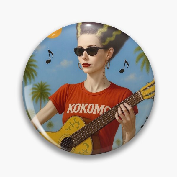 Aperçu de l'œuvre Musicien de rue tropical avec attitude créée et vendue par Beach-Raven Designs.