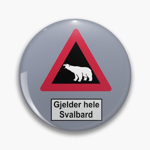 Item preview, Svalbard Polar Bear Warning Sign - Gjælder hele Svalbard designed and sold by Geokafi.
