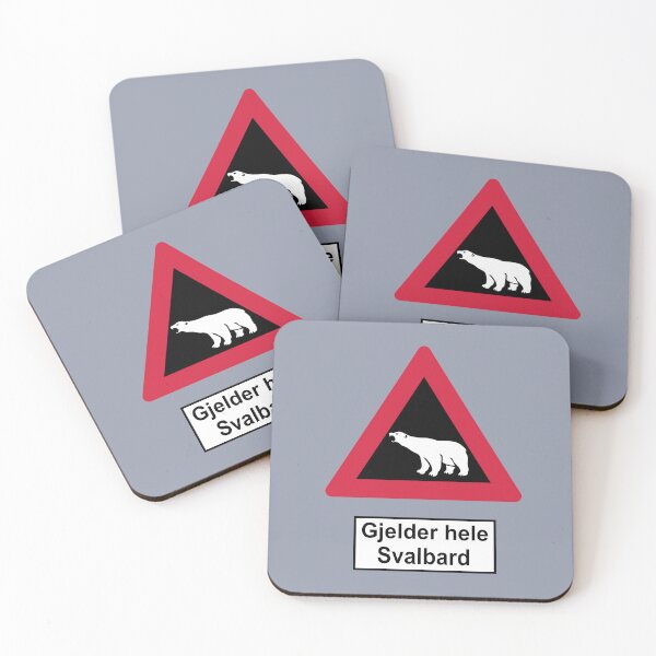 Item preview, Svalbard Polar Bear Warning Sign - Gjælder hele Svalbard designed and sold by Geokafi.