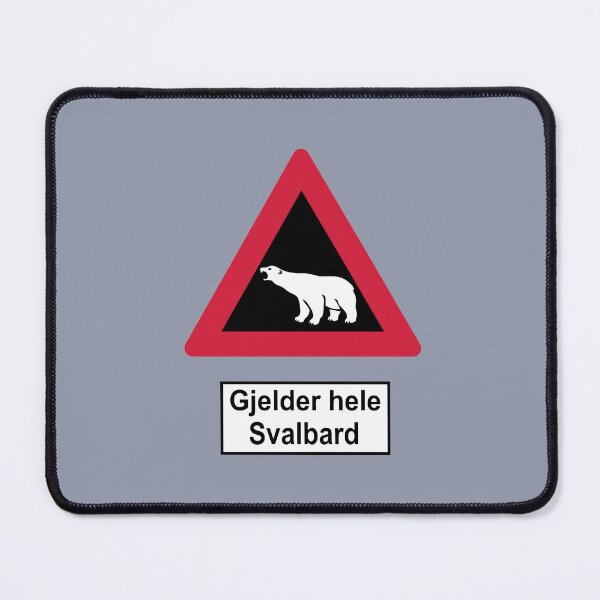 Item preview, Svalbard Polar Bear Warning Sign - Gjælder hele Svalbard designed and sold by Geokafi.