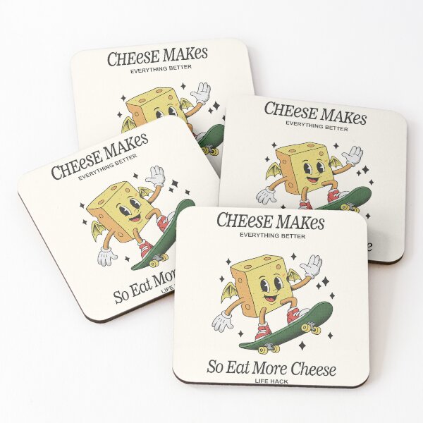Item preview, Cheese Makes Everything Better - Skater Mascot designed and sold by HoopeStylee.