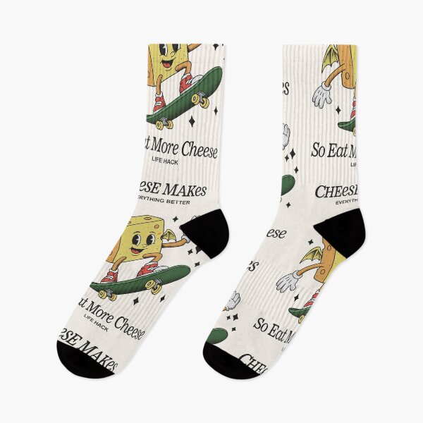 Item preview, Cheese Makes Everything Better - Skater Mascot designed and sold by HoopeStylee.