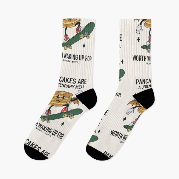 Item preview, Pancakes Legendary Meal Skater - Morning Motto designed and sold by HoopeStylee.