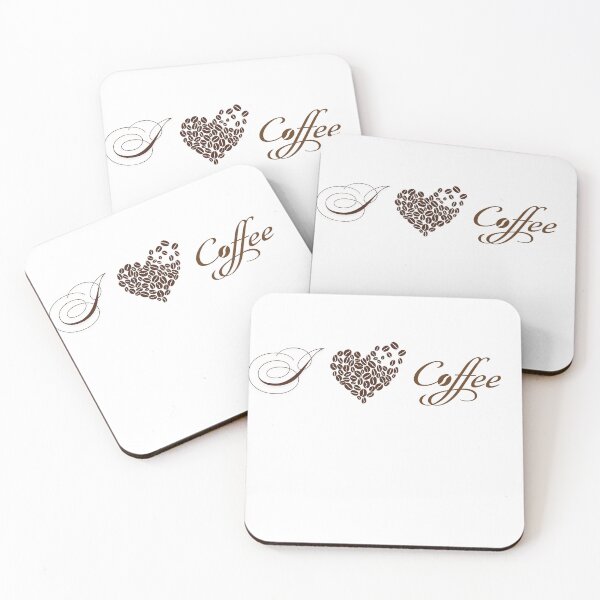 Item preview, I Love Coffee — Minimalist Quote Design for Coffee Lovers designed and sold by katerinasf.
