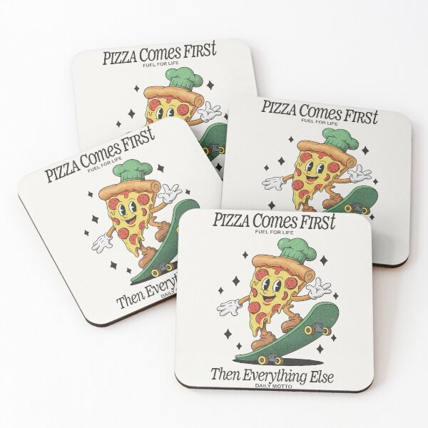 Item preview, Pizza Comes First Skater - Vintage Chef Motto designed and sold by HoopeStylee.