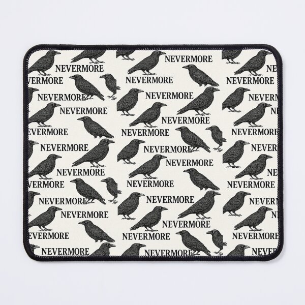 Item preview, Raven Nevermore Pattern in Black designed and sold by Beach-Raven Designs.