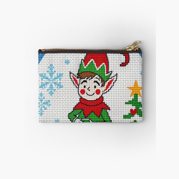 Item preview, Christmas Elf Cross Stitch -Embroidery Pattern-Cute Handmade Holiday Design designed and sold by MiraLumeStudio.