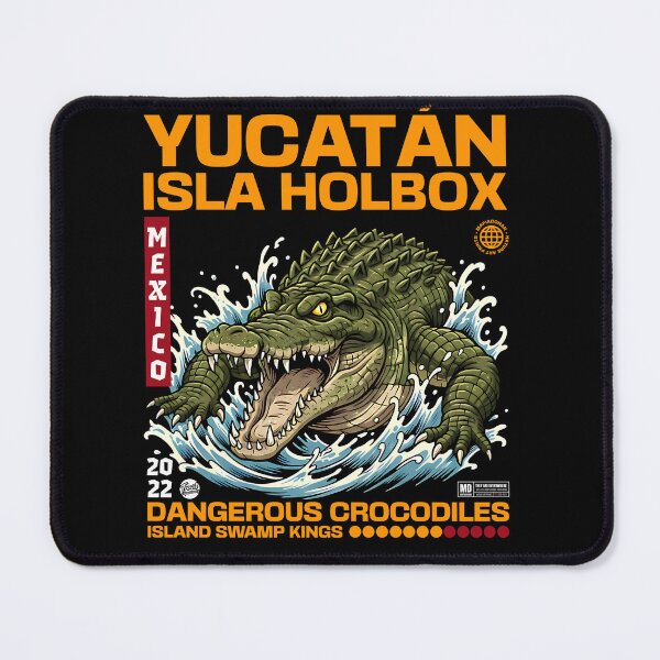 Item preview, Yucatán Crocodile – Isla Holbox Mexico Swamp King designed and sold by Mafiadonar.