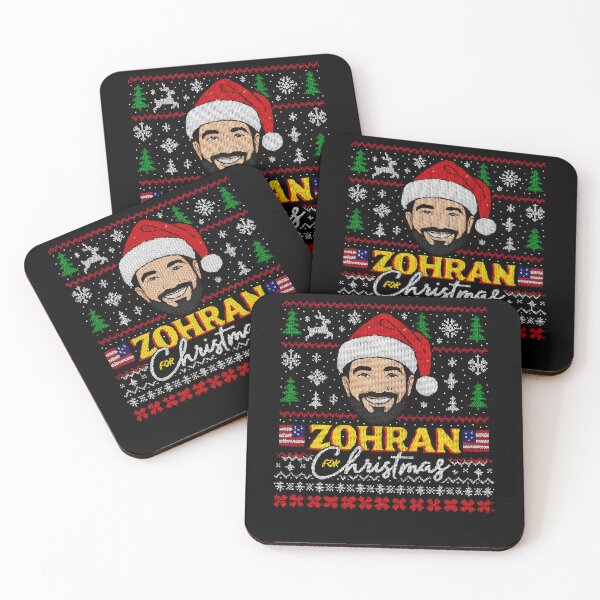 Item preview, Zohran Mamdani Ugly Christmas Sweater – Festive Santa Look designed and sold by NUMAcreations.