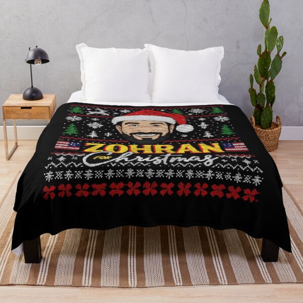 Item preview, Zohran Mamdani Ugly Christmas Sweater – Festive Santa Look designed and sold by NUMAcreations.