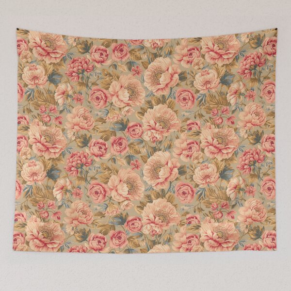 Item preview, Big Beautiful Floral Pattern - Dusty Rose designed and sold by CraftedHome.