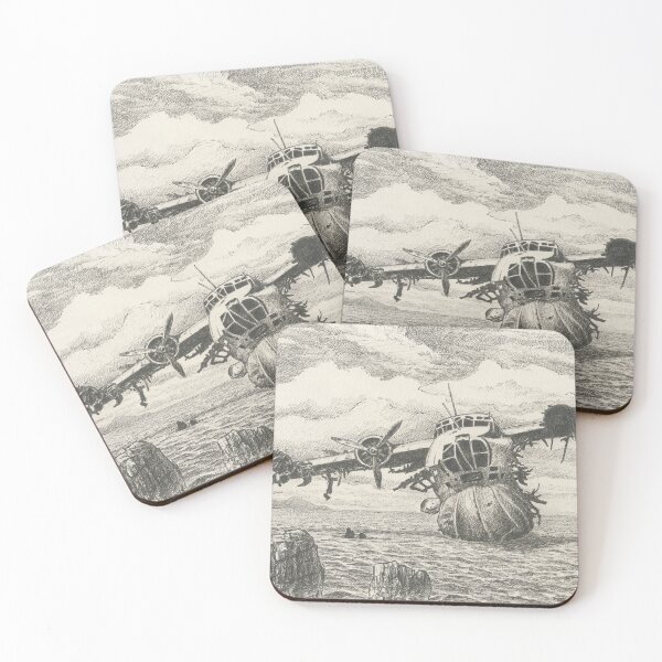 Item preview, Seaplane damaged on the coast. designed and sold by SerkoINK.