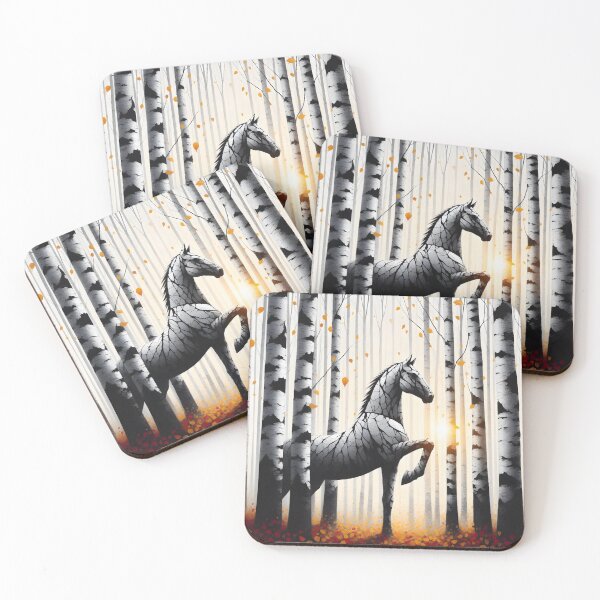 Item preview, Birchbark Horse, Ai Generated Art  designed and sold by ACC .