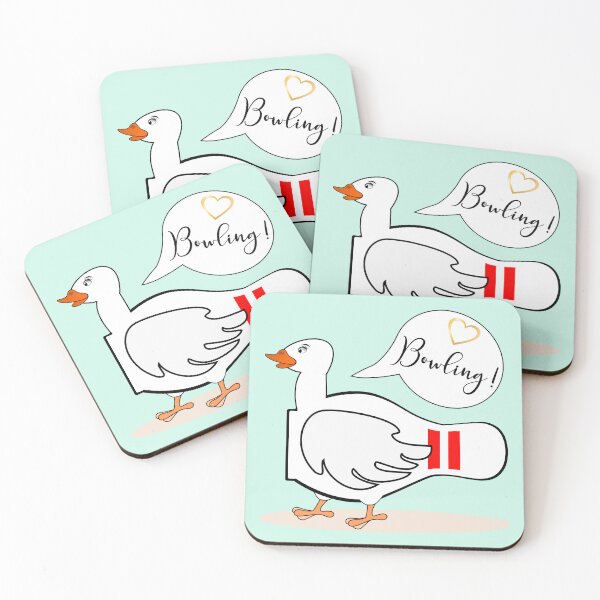 Item preview, Bowling Goose Geese designed and sold by minimalartstory.