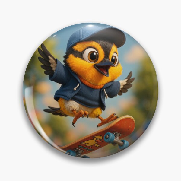 Item preview, Skater Blackburnian Warbler designed and sold by Sillytoe.