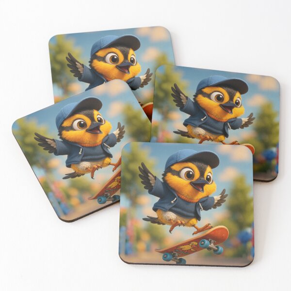 Item preview, Skater Blackburnian Warbler designed and sold by Sillytoe.