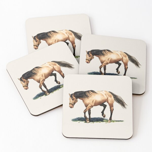 Item preview, Drawing of HORSE Walking, Stallion, Equine Art designed and sold by JoyfulWhimsy.