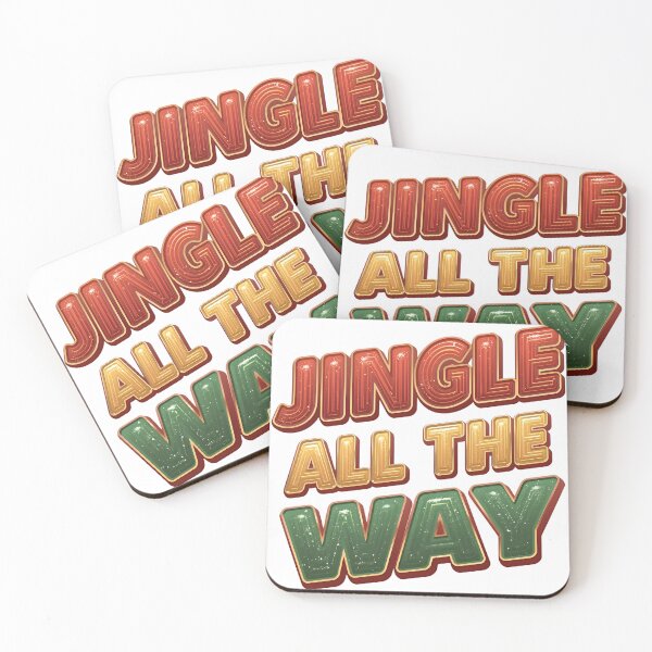 Item preview, Retro Jingle All The Way Vintage Christmas Design designed and sold by CoastalEmp.