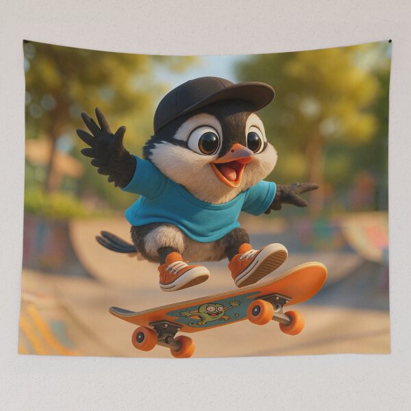 Item preview, Skater Blackpoll Warbler designed and sold by Sillytoe.