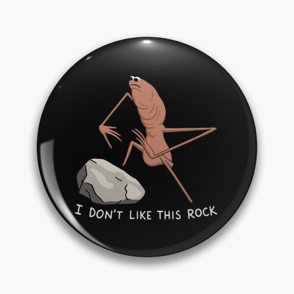 Item preview, Marcus the Worm Christmas - I Don't Like This Rock Ornament, Funny Meme 2 designed and sold by NicowrmSArt.