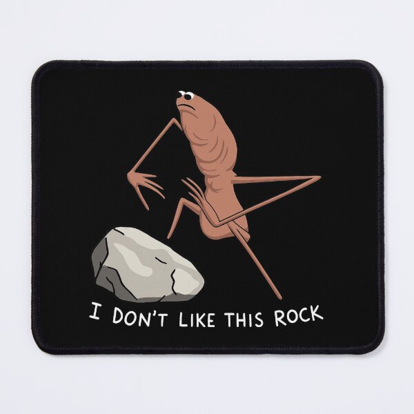 Item preview, Marcus the Worm Christmas - I Don't Like This Rock Ornament, Funny Meme 2 designed and sold by NicowrmSArt.