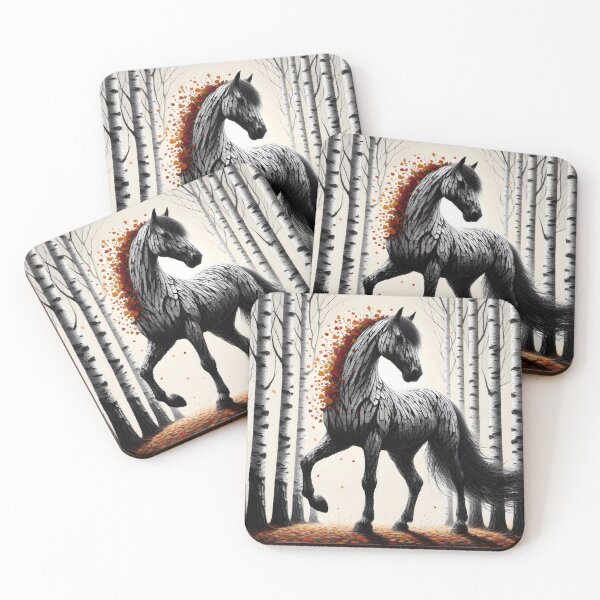 Item preview, Birchbark Horse, Ai Generated Art  designed and sold by ACC .